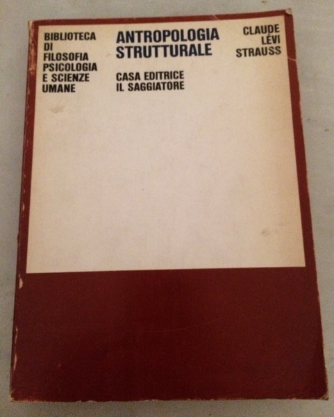 Antropologia strutturale.