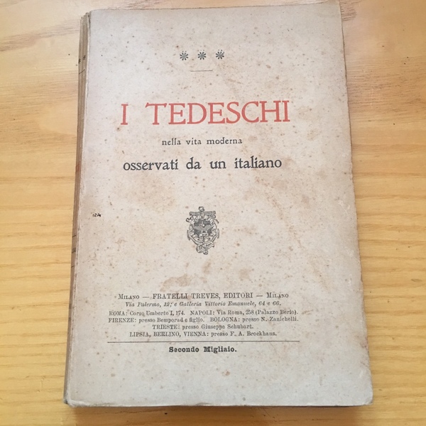 I tedeschi nella vita moderna osservati da un italiano