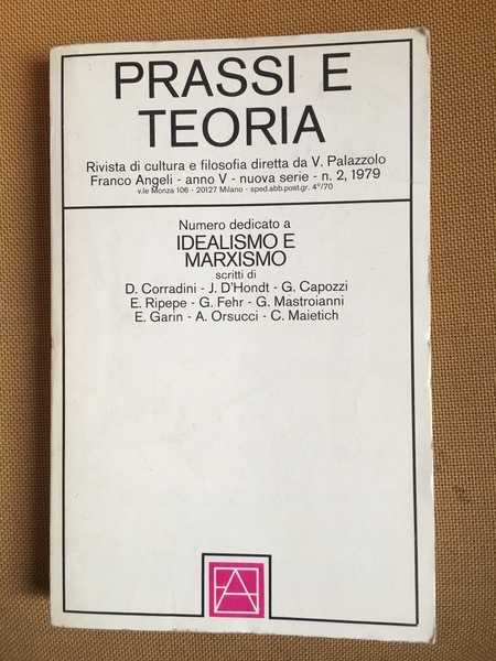 Prassi e teoria. Idealismo e Marxismo.