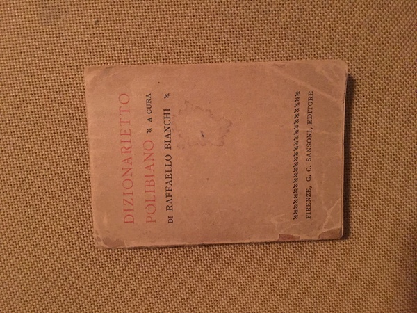 Dizionarietto polibiano.