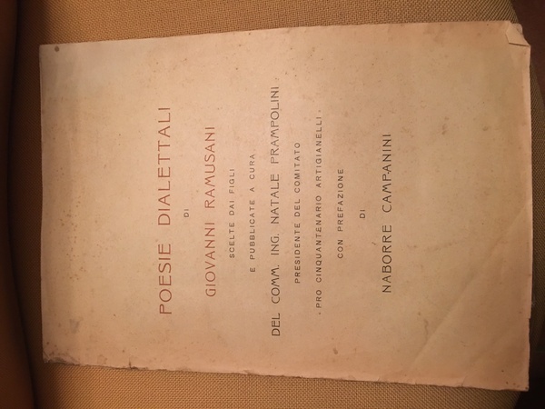 Poesie dialettali di Giovanni Ramusani scelte dai figli e pubblicatew …