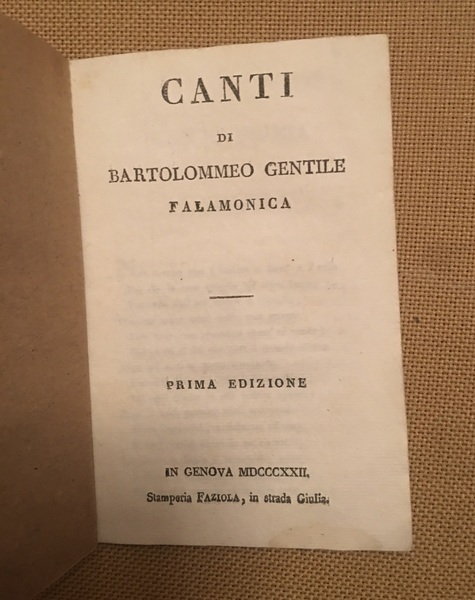 Canti. Falamonica.
