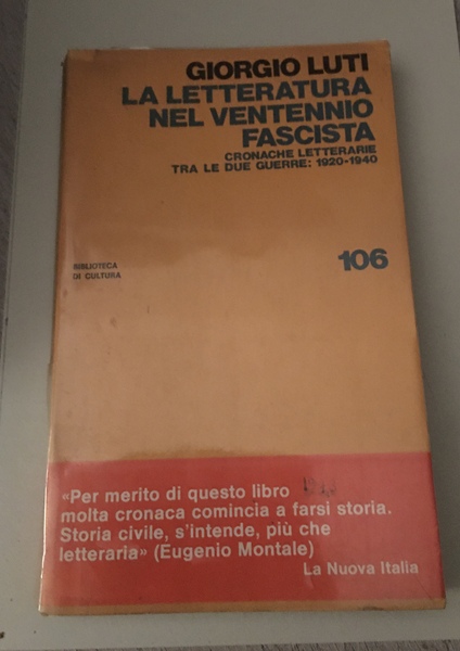 La letteratura nel ventennio fascista cronache letterarie tra le due …