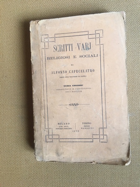 Scritti varj religiosi e sociali.