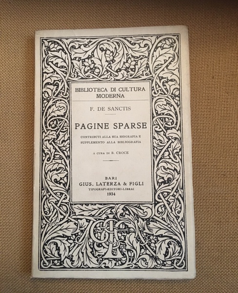 Pagine sparse contributi alla biografia e supplemento alla bibliografia,