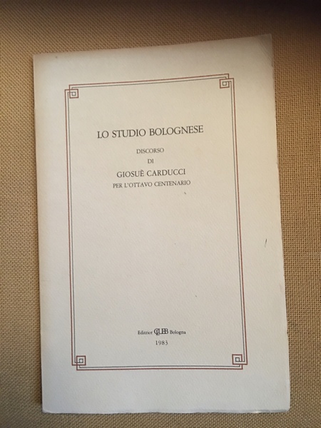 Lo studio bolognese.