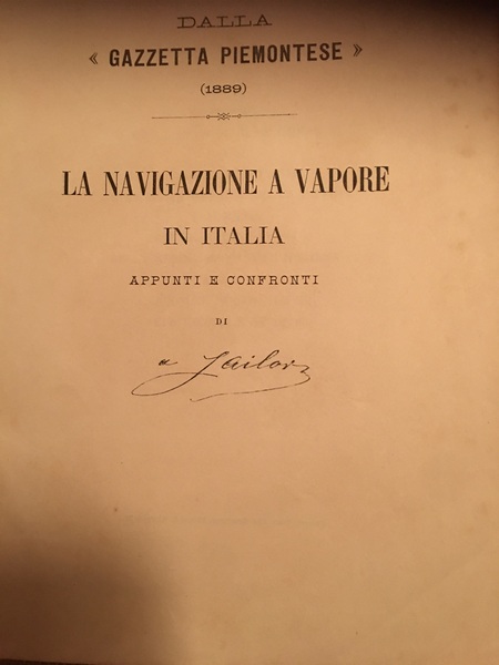 La navigazione a vapore in Italia appunti e confronti. Dalla …