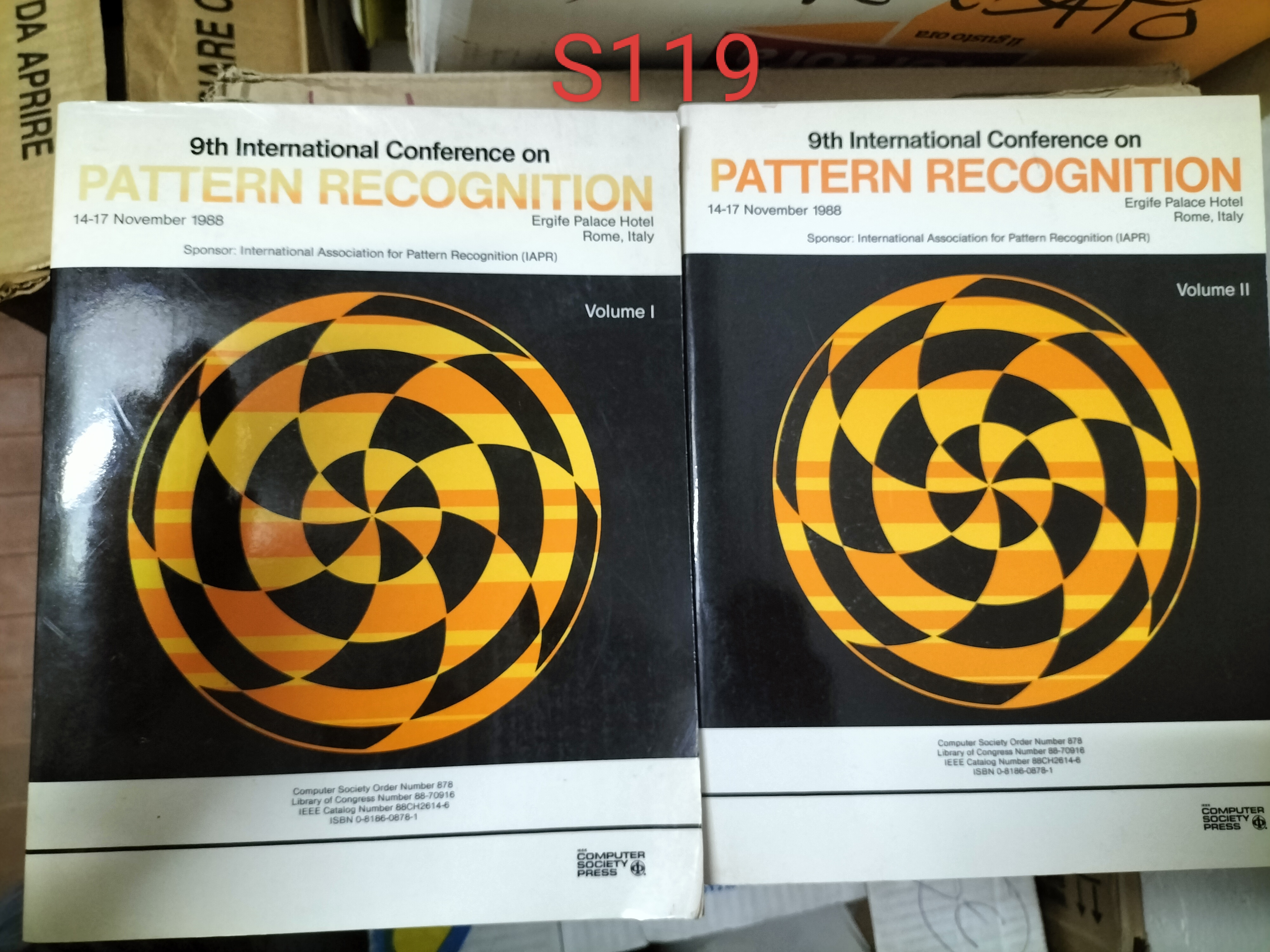 9th International Conference on PATTERN RECOGNITION Ergie Palace Hotel