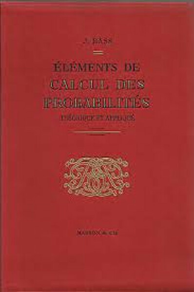 Elements de calcul des probabilites theorique et appliqué