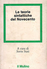 Le teorie sintattiche del Novecento