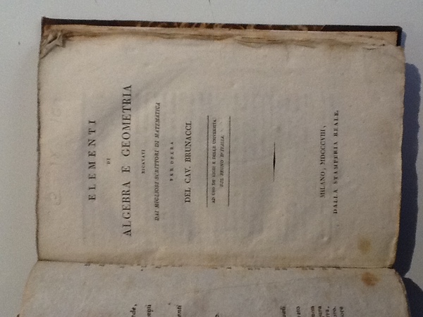Elementi di algebra e geometria ricavati dai migliori scrittori di …