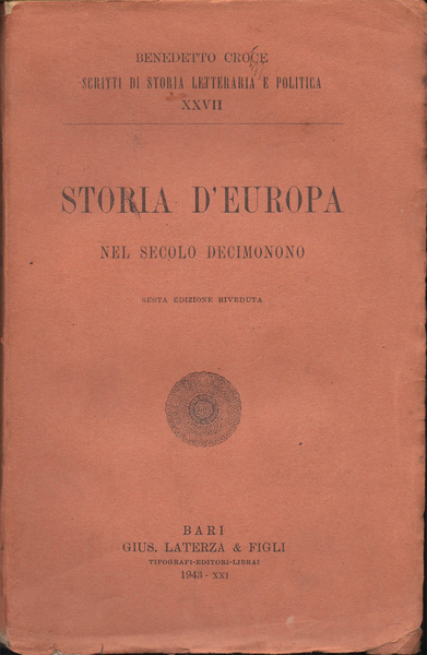 Storia d'Europa nel secolo decimonono