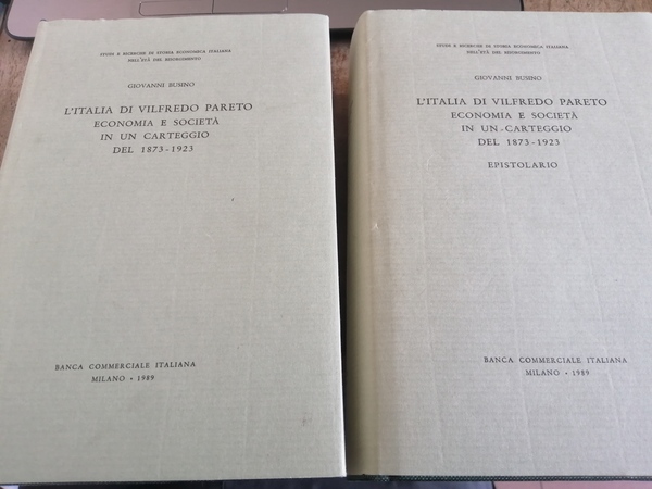 L'ITALIA DI VILFREDO PARETO: ECONOMIA E SOCIETÀ IN UN CARTEGGIO …