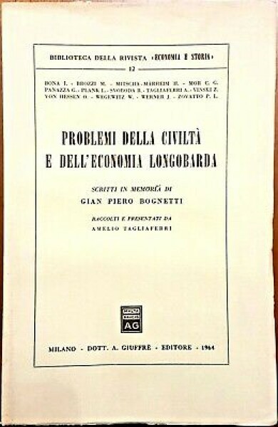 Problemi della civiltà e della economia longobarda