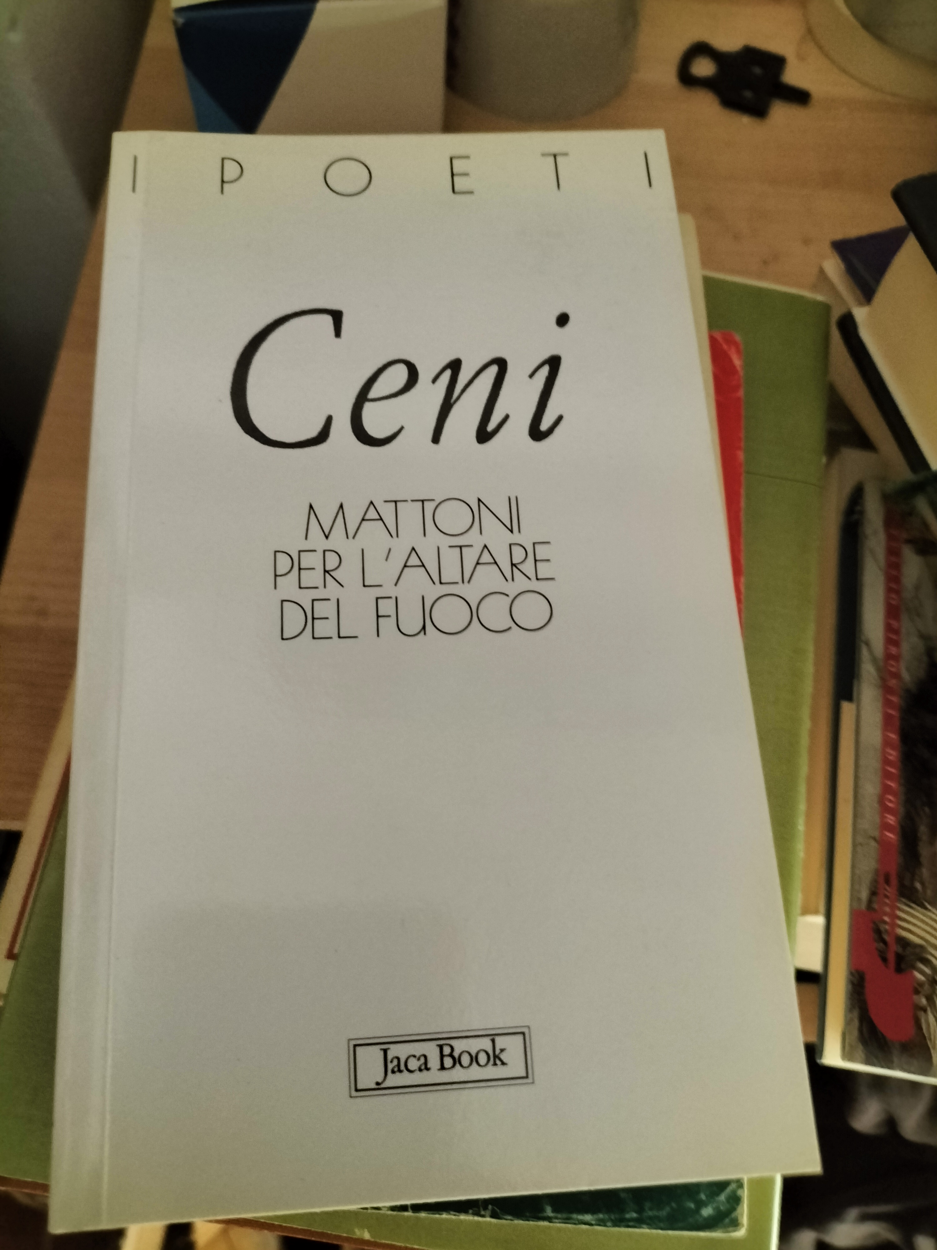 Alessandro Ceni MATTONI PER L'ALTARE DEL FUOCO Jaca Book