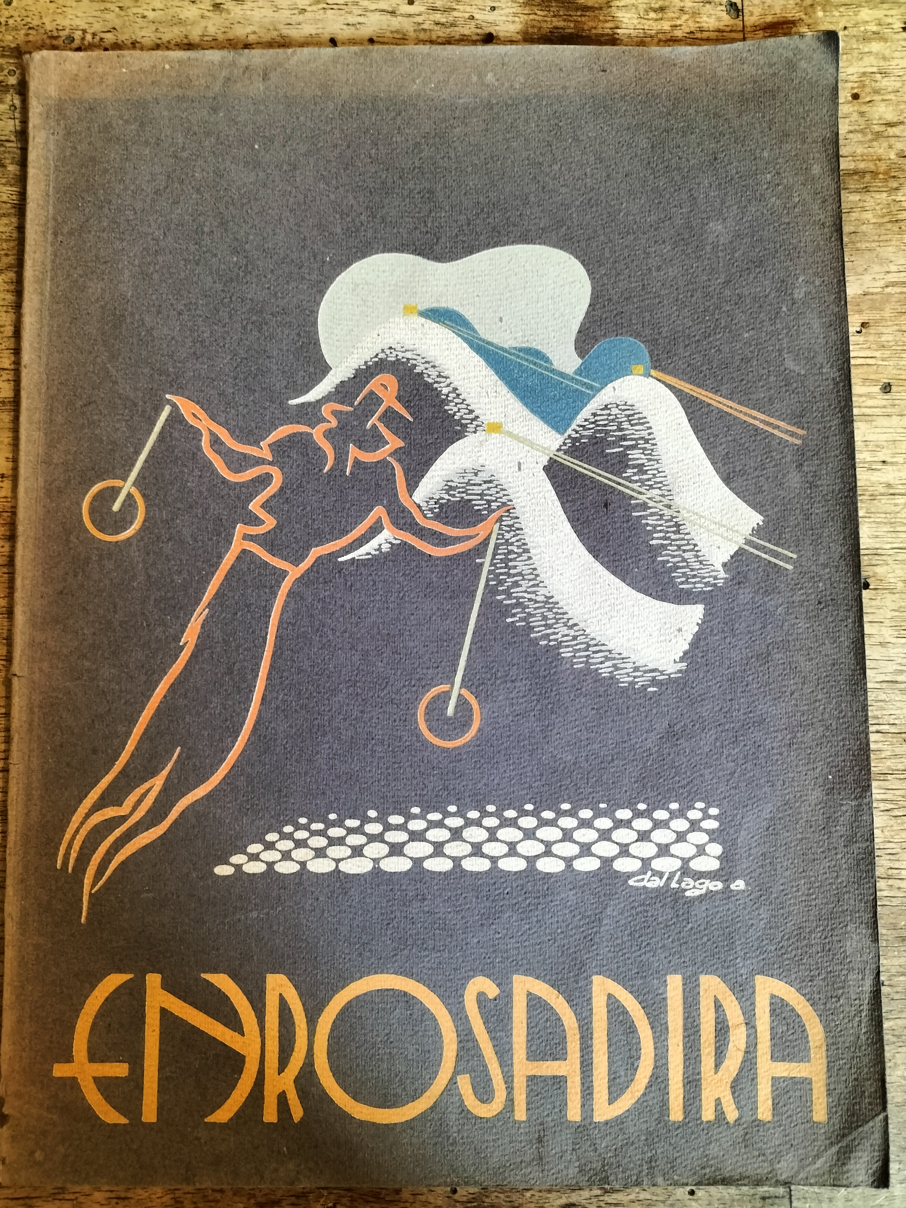 ENROSADIRA Numero Ottavo 1937 Copertina di Achille Dal Lago