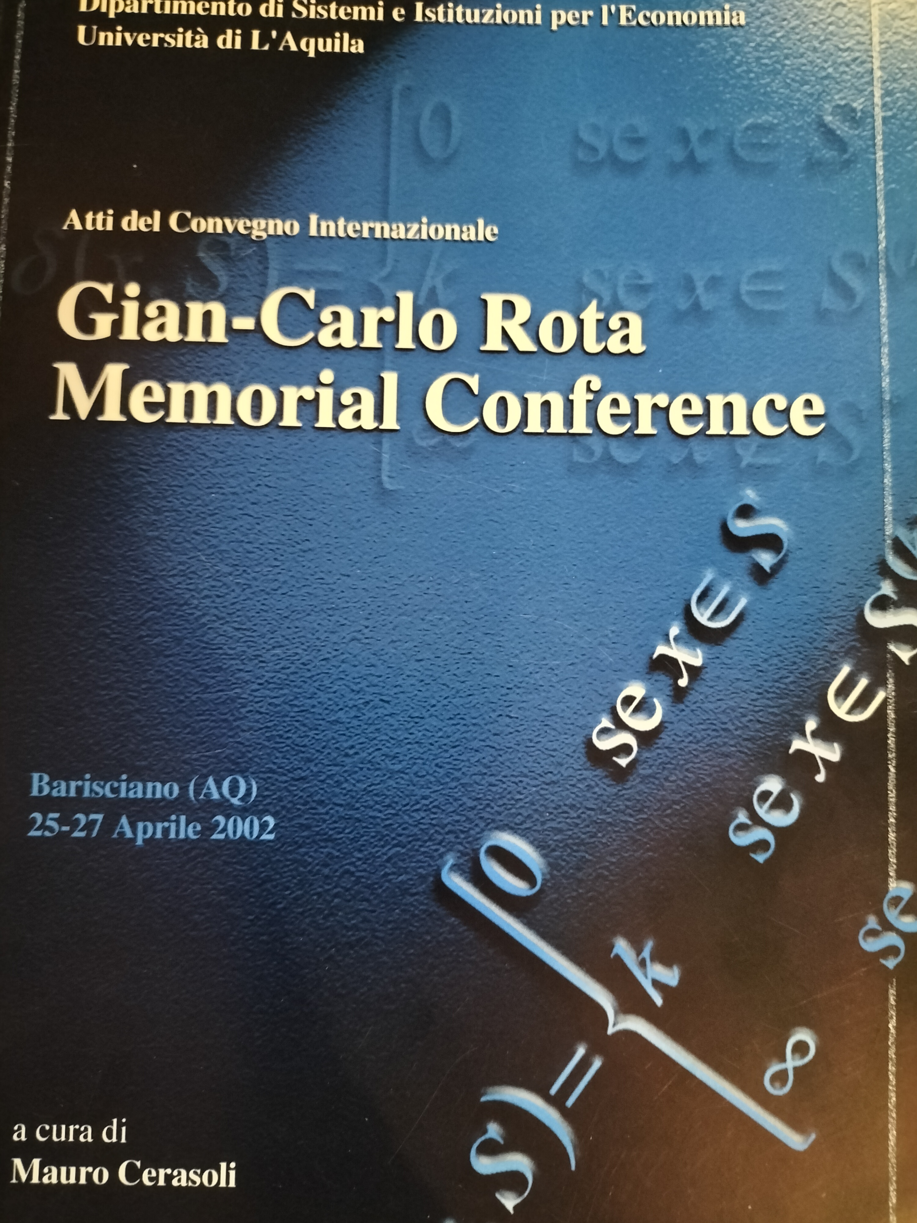 Gian Carlo Rota Memorial Conference