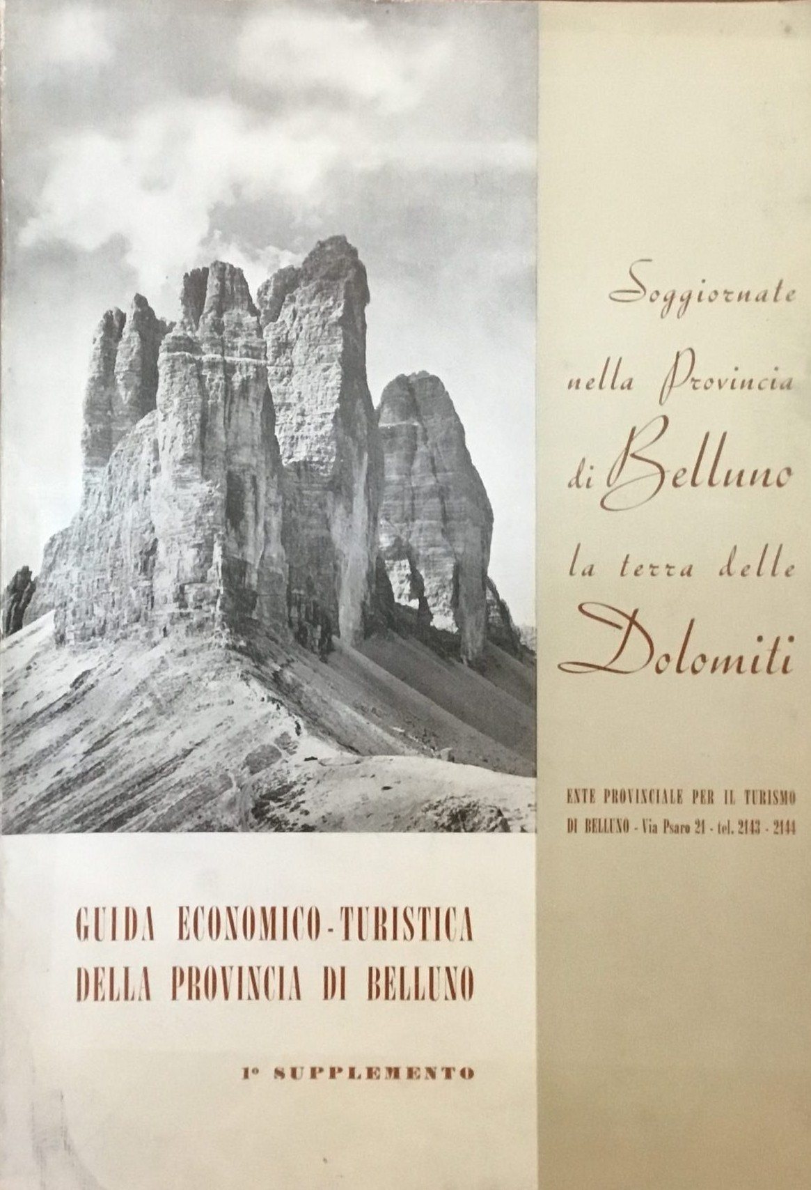 Guida economico turistica della provincia di Belluno