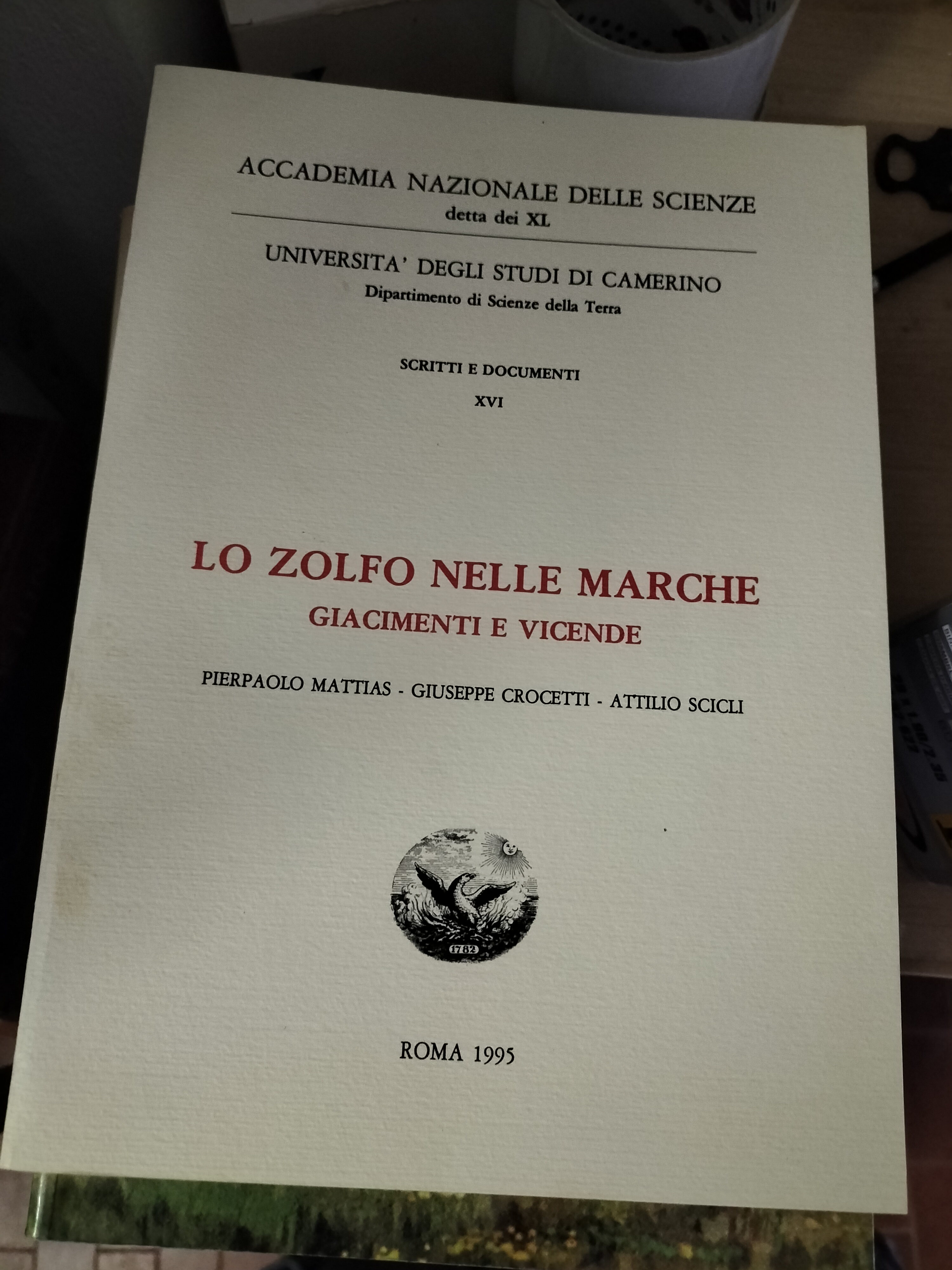 LO ZOLFO NELLE MARCHE Giacimenti e vicende MATTIAS CROCETTI SCICLI …