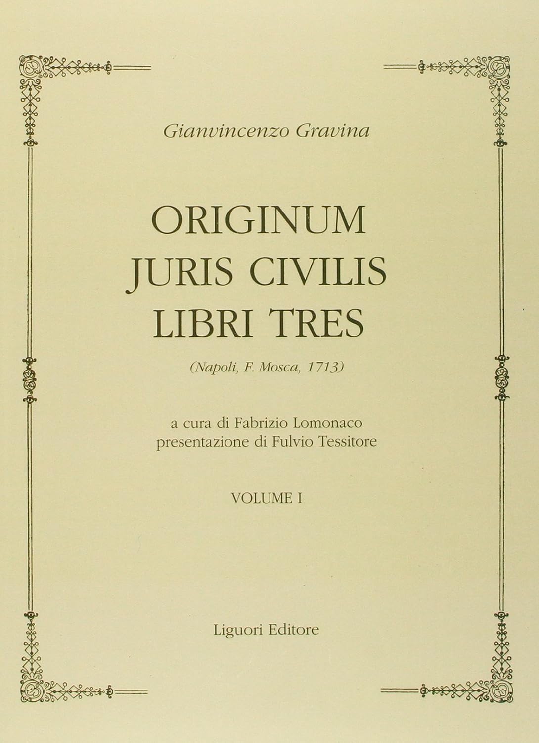 Originum Juris Civilis Libri Tres