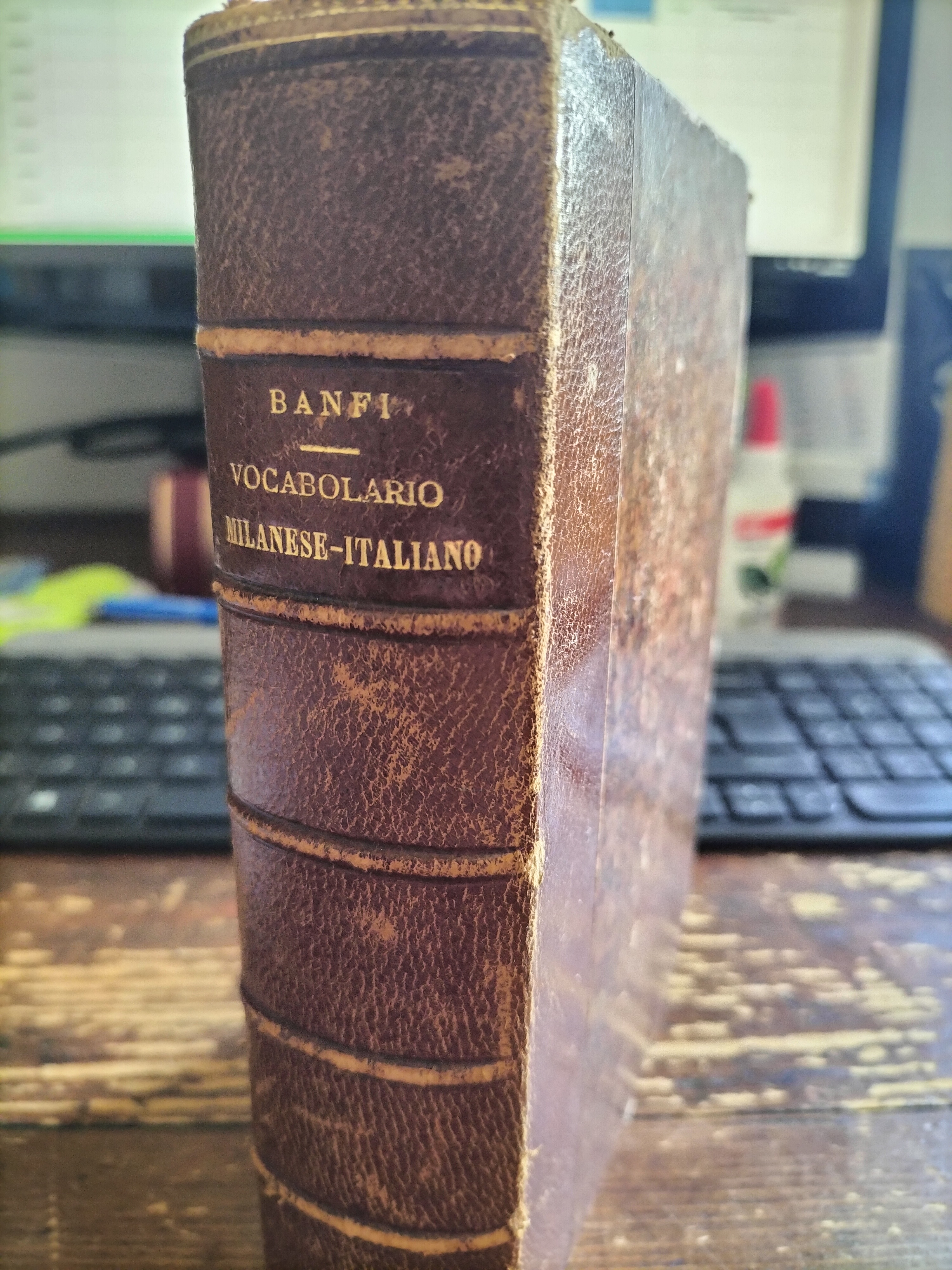 Vocabolario MILANESE ITALIANO Giuseppe Banfi 1870 terza edizione