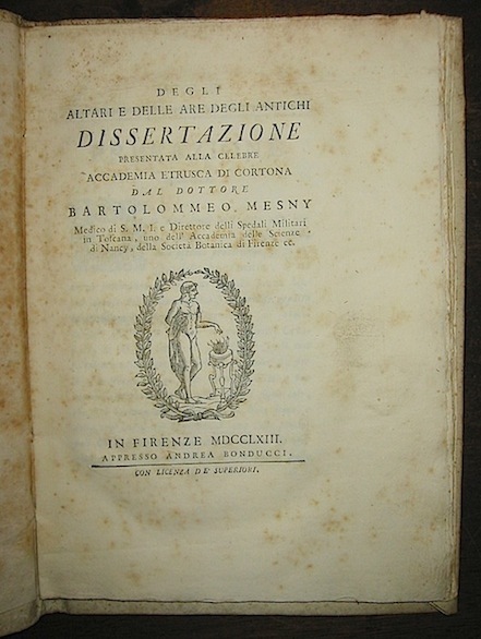 Degli altari e delle are degli Antichi. Dissertazione presentata alla …