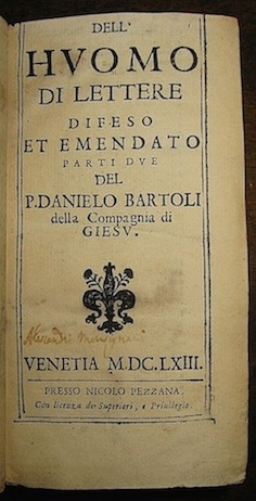 Huomo di lettere difeso et emendato.