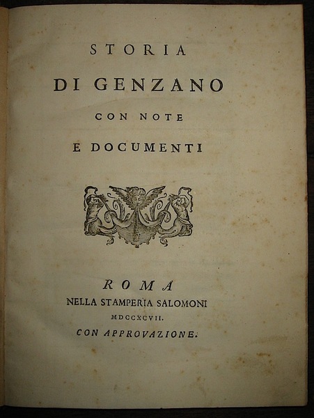 Storia di Genzano con note e documenti