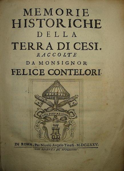 Memorie historiche della Terra di Cesi