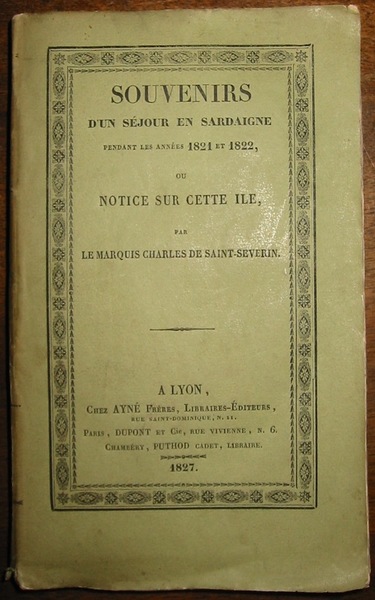 Souvenirs d’un séjour en Sardaigne pendant les années 1821 et …