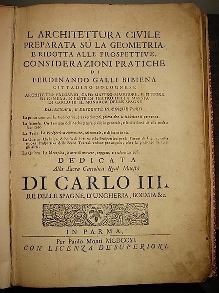 L’Architettura civile preparata su la geometria, e ridotta alle prospettive. …