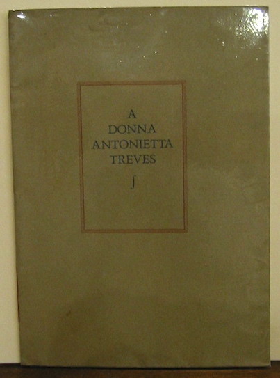 A donna Antonietta Treves