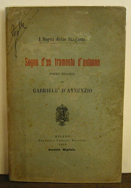 I Sogni delle Stagioni. Sogno d’un tramonto d’autunno. Poema tragico