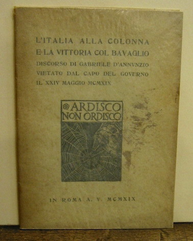 L’Italia alla colonna e la vittoria col bavaglio. Discorso di …