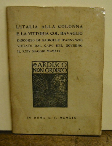 L’Italia alla colonna e la vittoria col bavaglio. Discorso di …