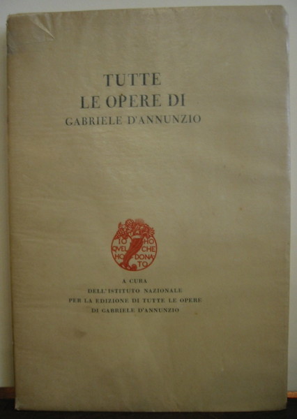 Tutte le opere di Gabriele D’Annunzio (programma)