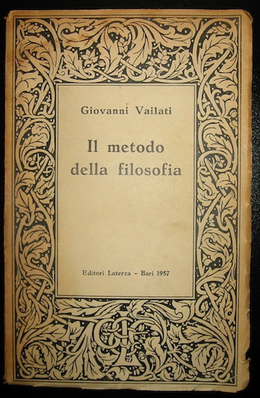 Il metodo della filosofia. Saggi scelti a cura di F. …