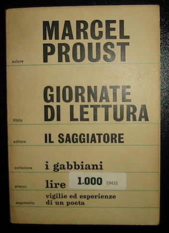 Giornate di lettura. Scritti critici e letterari a cura di …