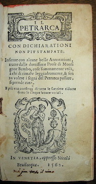 Il Petrarca con dichiarationi non più stampate. Insieme con alcune …