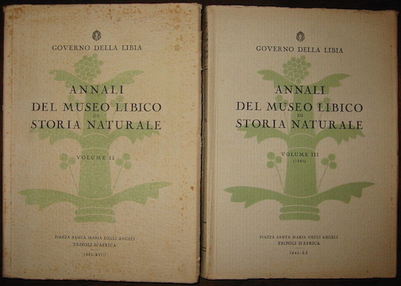 Annali del Museo Libico di Storia Naturale. Volume II (1940) …