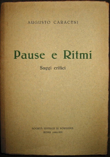 Pause e ritmi. Saggi critici