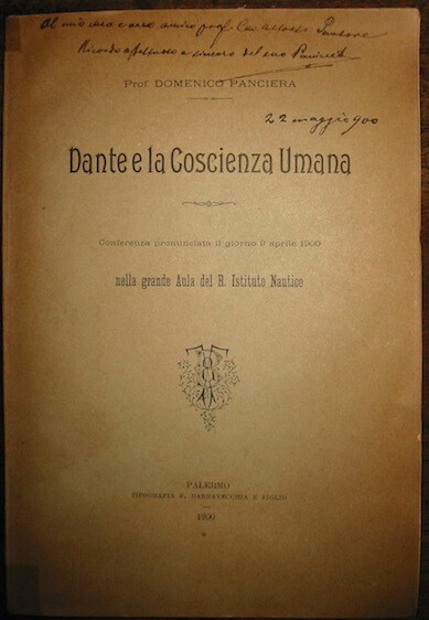 Dante e la coscienza umana. Conferenza pronunciata il giorno 9 …