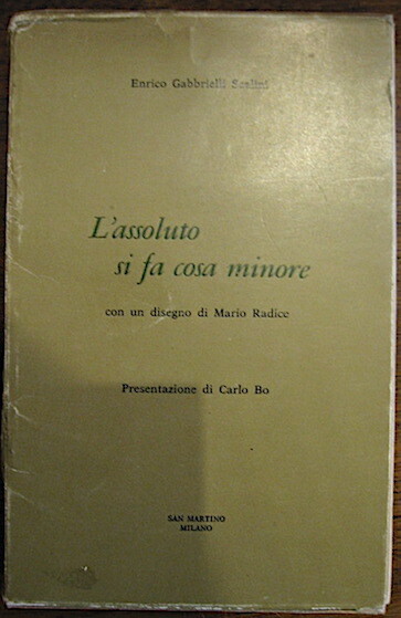 Minuta traversìa con un acquarello di Horst Antes