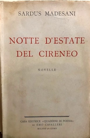 Notte d’estate del Cireneo. Novelle