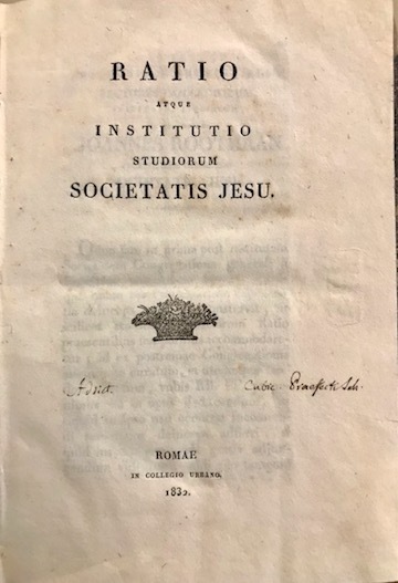 Ratio atque institutio studiorum Societatis Jesu