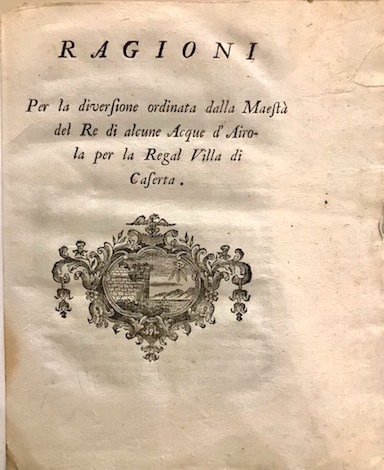 Ragioni per la diversione ordinata dalla Maestà del Re di …