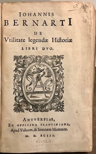 De utilitate legendae historiae Libri duo