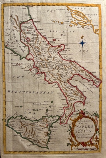 A new & accurate map of Naples and Sicily drawn …