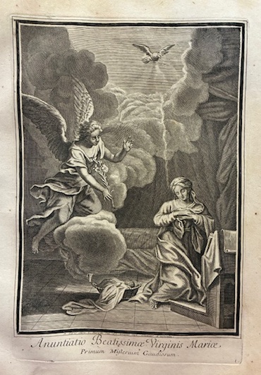 Anuntiatio Beatissimae Virginis Mariae. Primum Misterium Gaudiosum
