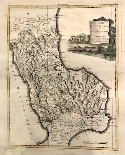 Calabria citeriore tratta dalle carte del Sig. Rizzi Zannoni
